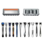 Six Blade OpenBack System Skin Razor Refills for Men - Image 2