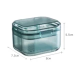 3-layer Denture Case Invisible Orthodontic Retainer Storage Box Drainage Layered Braces Cleaning Box - Image 4