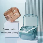 3-layer Denture Case Invisible Orthodontic Retainer Storage Box Drainage Layered Braces Cleaning Box - Image 8