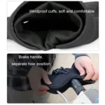 Motorcycle Riding Velvet Warm Grip Gloves - Image 6