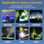 Magnetic Multifunctional Work Light LED Smart Electric Display Flashlight - Image 12