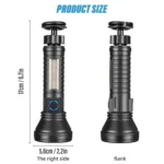 Magnetic Multifunctional Work Light LED Smart Electric Display Flashlight - Image 13