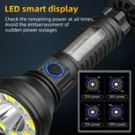 Magnetic Multifunctional Work Light LED Smart Electric Display Flashlight - Image 3
