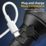 Magnetic Multifunctional Work Light LED Smart Electric Display Flashlight - Image 9