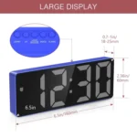 JX012 Multifunctional LED Electronic Clock Battery Plug-in Dual-purpose Bedside Alarm Clock - Image 3
