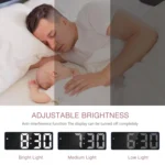 JX012 Multifunctional LED Electronic Clock Battery Plug-in Dual-purpose Bedside Alarm Clock - Image 4