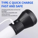 Dual Light Source Side Lamp Floodlight Flashlight Strong Light Far Shooting Camping Lamp - Image 6