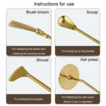 Brass Incense Making Tools Sandalwood Scoop Shovel Sweeping Ash Pressed Aromatherapy Burning Utensils - Image 7