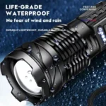 E-SMARTER A76 Telescopic Zoom COB Side Light Strong Light Torch - Image 7