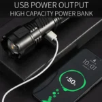 E-SMARTER A03 Laser 30W Portable LCD Display Flashlight - Image 8