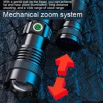 Outdoor High Brightness Laser Flashlight Telescopic Zoom Long Range Torch - Image 3