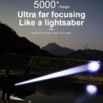 Outdoor High Brightness Laser Flashlight Telescopic Zoom Long Range Torch - Image 9