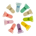 10pcs Baby Pacifier Anti-drop Chain Clips Cartoon Crocodile Clips Pacifier Clamps