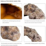 Reptile Simulation Rocks Hideaway House Turtle Sunbed - Image 5