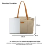 BANGE BG-6803 Ladies Commuter Tote Bag Digital Laptop Bag Large Capacity Handbag - Image 4