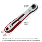 Mini Bi-directional Ratchet Screwdriver Wrench Multi-purpose Manual Flat Head Style Socket Wrench - Image 4