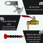 Angle Grinder Marble Cutting Machine Water Filling / Spraying Device Cooling Dusting Dust Spray Nozzle - Image 6