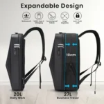 BANGE BG-2956 Expandable Hard Shell Computer Bag Men Business Backpack - Image 4