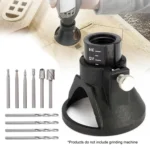 Electric Grinding Locator With 4 Twist Drill + 6 Rotary File Milling Cutter Woodwork Tool for Dremel - Image 3
