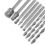 Electric Grinding Locator With 4 Twist Drill + 6 Rotary File Milling Cutter Woodwork Tool for Dremel - Image 7