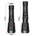 E-SMARTER A08 Flat Port Digital Display Fluorescent Strip Flashlight High Power LED Strong Light Flashlight - Image 12