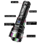 E-SMARTER A08 Flat Port Digital Display Fluorescent Strip Flashlight High Power LED Strong Light Flashlight - Image 10