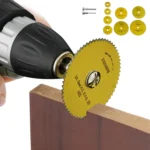 10pcs /Set High-Speed Steel Cutting Blade Multi-Size Cutting Wood PVC Electric Grinder Saw Blade Tool With 3.17mm+6mm Pole - Image 2