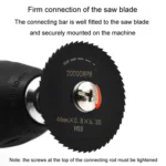 10pcs /Set High-Speed Steel Cutting Blade Multi-Size Cutting Wood PVC Electric Grinder Saw Blade Tool With 3.17mm+6mm Pole - Image 8