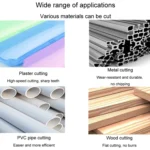 10pcs /Set High-Speed Steel Cutting Blade Multi-Size Cutting Wood PVC Electric Grinder Saw Blade Tool With 3.17mm+6mm Pole - Image 9