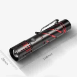 E-SMARTER XQ-S50 Mini Laser Flashlight Retractable Zoom Pen Clip LED Emergency Overhaul Flashlight - Image 11