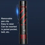 E-SMARTER XQ-S50 Mini Laser Flashlight Retractable Zoom Pen Clip LED Emergency Overhaul Flashlight - Image 4