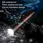 E-SMARTER XQ-S50 Mini Laser Flashlight Retractable Zoom Pen Clip LED Emergency Overhaul Flashlight - Image 8