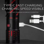 E-SMARTER XQ-S50 Mini Laser Flashlight Retractable Zoom Pen Clip LED Emergency Overhaul Flashlight - Image 9