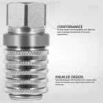 PD242 Series PD Steel Hydraulic Test Port And Diagnostic Equipment Quick Connect Coupler - Image 4