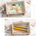 Creative Wooden Art Fresh Piggy Bank Bedroom Desktop Decoration Ornaments Sundries Storage Box - Image 4