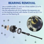 For Harley Davidson Motorcycle Wheel Bearing Pulling Tool - Image 4