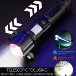 Laser Life Saving Flashlight Seat Belt Cutting Emergency Car Backup Tool Flashlight - Image 3