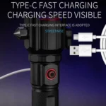 Laser Life Saving Flashlight Seat Belt Cutting Emergency Car Backup Tool Flashlight - Image 10