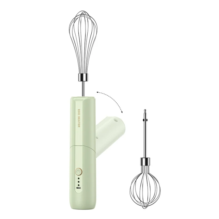 Rotary Folding Double-head Electric Home Egg Beater Fully Automatic Wireless Baking Mixer