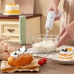 Rotary Folding Double-head Electric Home Egg Beater Fully Automatic Wireless Baking Mixer - Image 11