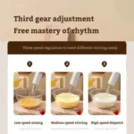 Rotary Folding Double-head Electric Home Egg Beater Fully Automatic Wireless Baking Mixer - Image 6