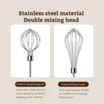 Rotary Folding Double-head Electric Home Egg Beater Fully Automatic Wireless Baking Mixer - Image 10