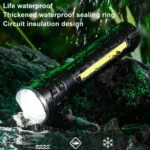 E-SMARTER P27 Pen Clip Strong Light Flashlight Laser Wick High Bright Side Light Outdoor Emergency Adventure Flashlight - Image 11