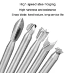 Electric Wood Carving Root Carving Tools Woodworking Engraving Polishing Tool Heads Milling Cutters Drill Bits - Image 7