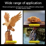 Electric Wood Carving Root Carving Tools Woodworking Engraving Polishing Tool Heads Milling Cutters Drill Bits - Image 10