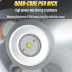 E-SMARTER 8W5205-2 Small Carrying Light With RGB Colorful Lamps Outdoor Cycling Searchlight - Image 9