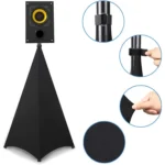 Stage Light-blocking Adjustable Speaker Stand Cover - Image 2