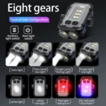 E-SMARTER YSD01PRO Mini Keychain Light Decompression Fingertip Gyro Bottom Magnetic Multi-Speed Adjustable Cap Clip Lights - Image 9