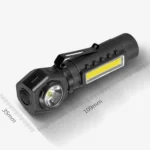 Aluminium Alloy USB Rechargeable COB Flashlight Strong Light Long Shot Headlamp LED Camping Light - Image 11