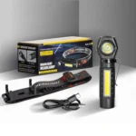 Aluminium Alloy USB Rechargeable COB Flashlight Strong Light Long Shot Headlamp LED Camping Light - Image 12